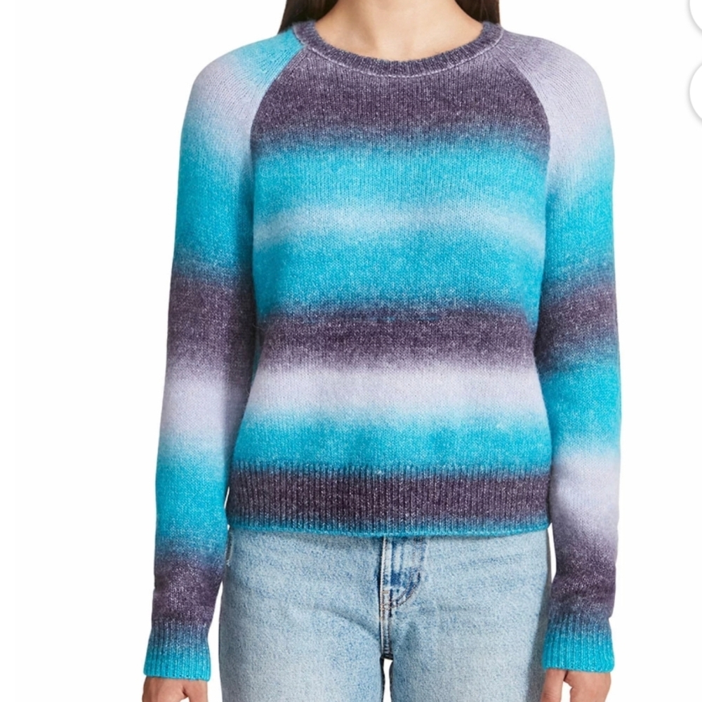 BB Dakota by Steve Madden Ladies' Ombre Wool Sweater, Blue Ombre. NWT.